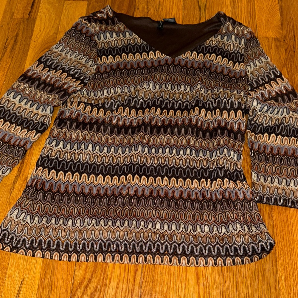 Vintage New Directions Chocolate Brown Top